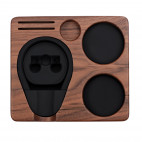 Normcore Compact Espresso Tamping Station 58mm, walnut